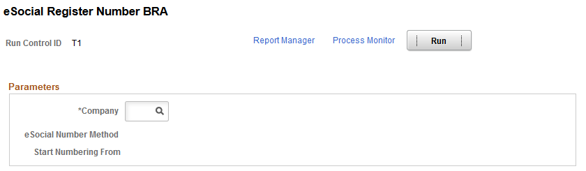 eSocial Register Number BRA page
