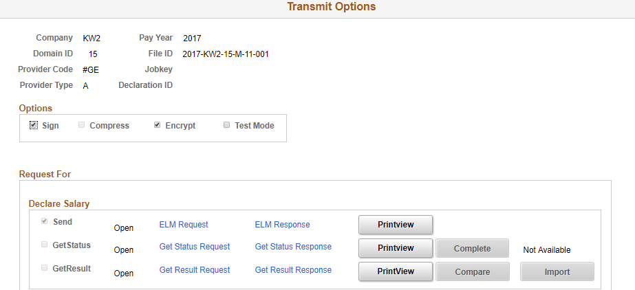 Transmit Options