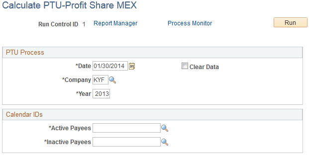 Calculate PTU-Profit Share MEX page