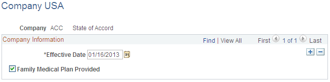 Company USA page