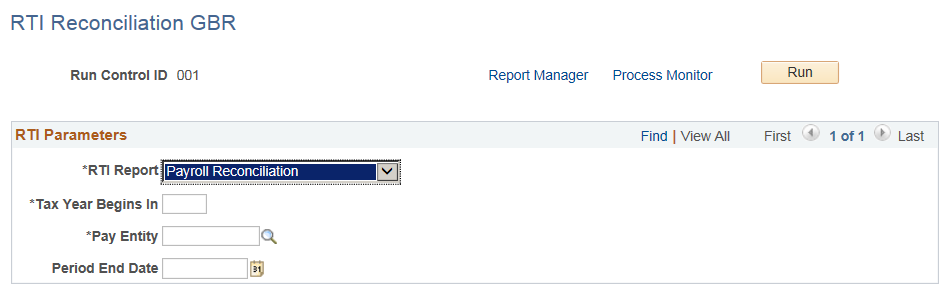 RTI Reconciliation GBR Page- Payroll