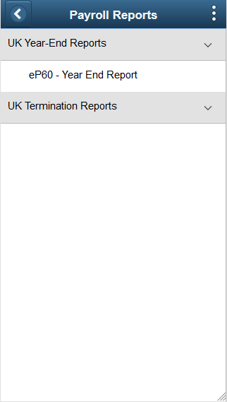 Payroll Reports page (expanded)