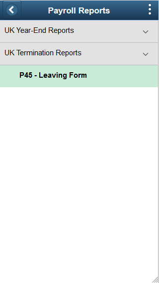 (Smartphone) Payroll Reports page