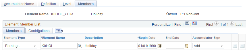 Members page
