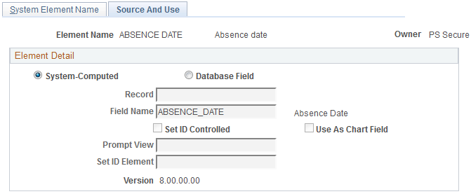Source And Use page
