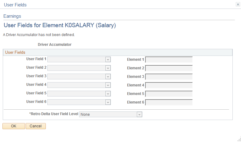 <>Earnings - User Fields for Element <name> page