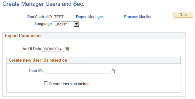 Create Manager Users and Sec. page