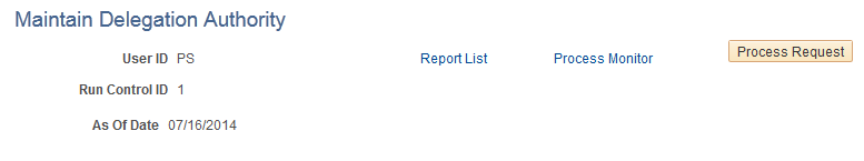 Maintain Delegated Authority page