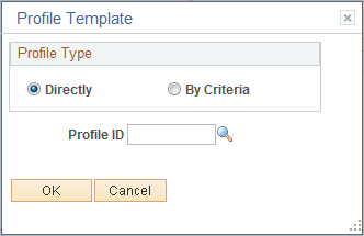 General Demand - Profile Template page