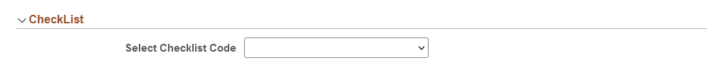 Person Data page - CheckList section