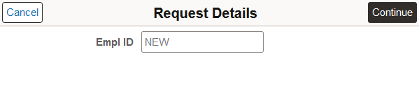 Request Details page from the Add Person tile