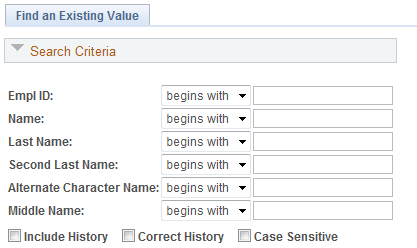 Search dialogue