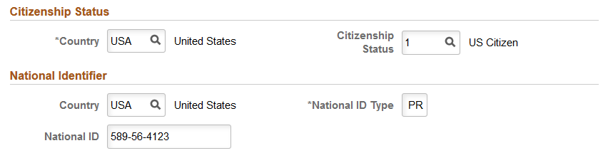 Request Data - Personal Data page (2 of 2)