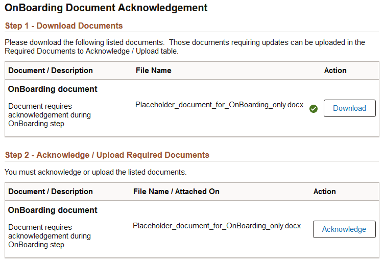 (Tablet) OnBoarding Document Acknowledgement page