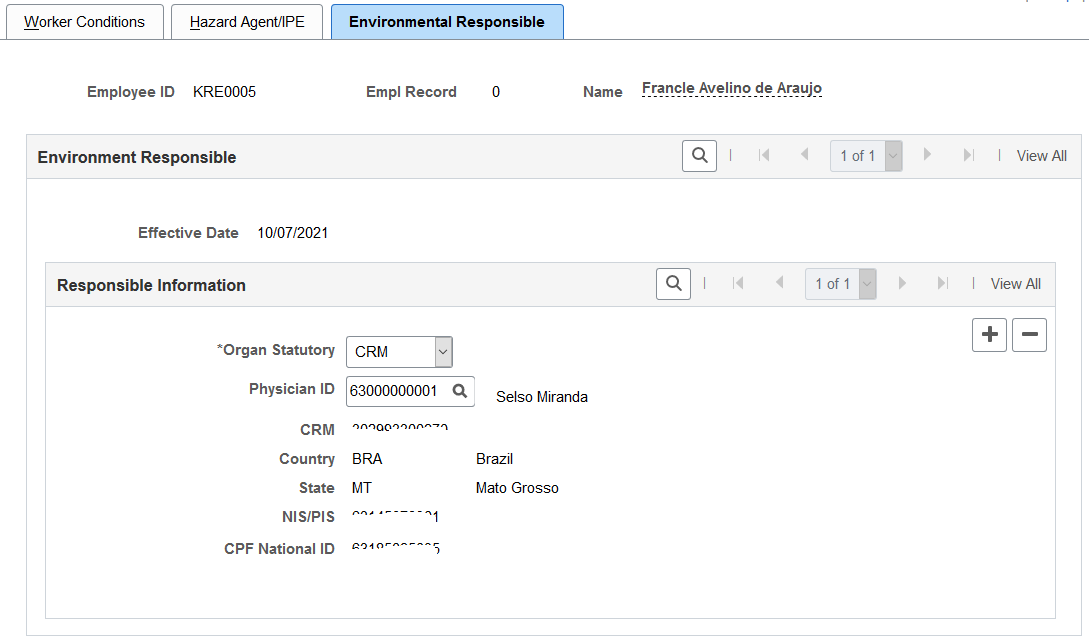 Environmental Responsible page
