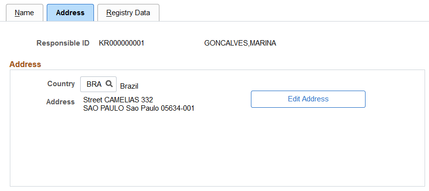Environmental Responsible BRA - Address page