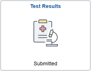 Test Result tile