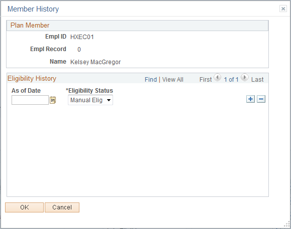 Member History page