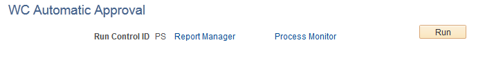 WC Automatic Approval page