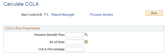 Calculate COLA page