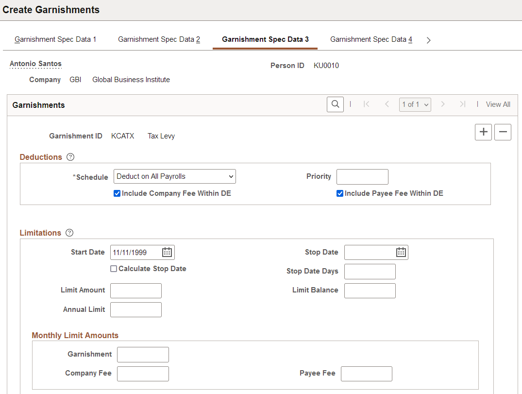 Garnishment Spec Data 3 page