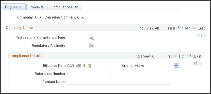 Regulation page