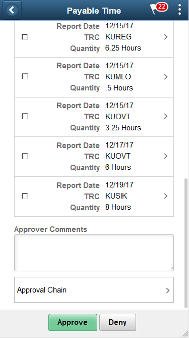 (Smartphone) Payable Time Request Details (2 of 2)Page