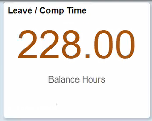 Leave / Comp Time Tile