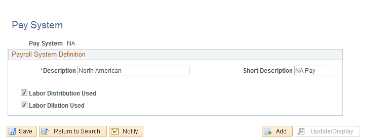 Pay System page