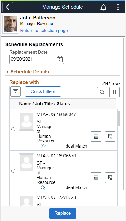 Replace Schedules Page_SmartPhone