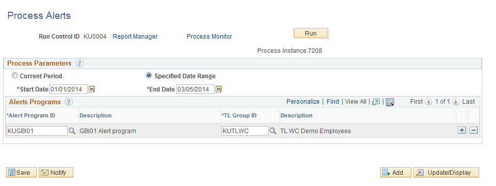 Process Alerts