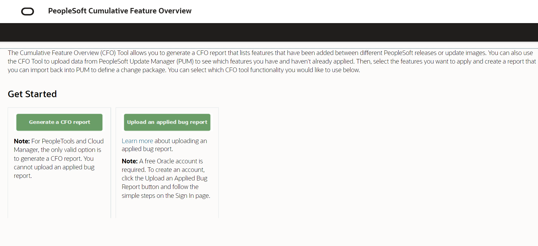 Cumulative Feature Overview