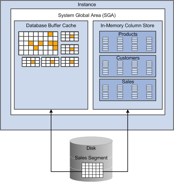 Dual Memory Formats in the Oracle Database