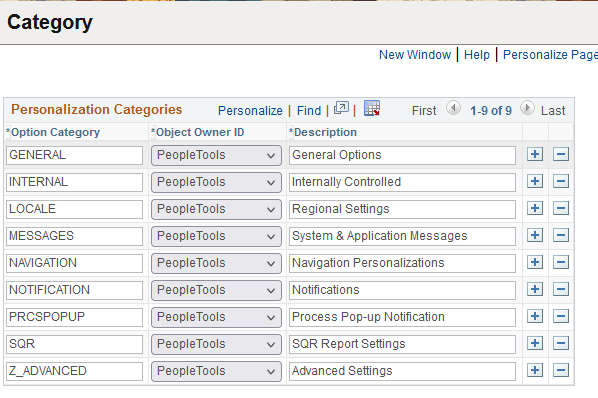 Category page